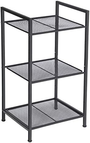 SONGMICS 3-Tier Storage Rack, Bathroom Shelf, Extendable Plant Stand