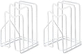SUNFICON 2 Pack White Cutting Board Holder Rack Pot Pan Lids Holder Chopping by SUNFICON