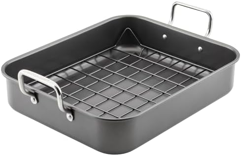 Rachael Ray Nonstick Roasting Pan with Rack