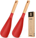 Badiano Silicone Cooking Spoon for Nonstick Cookwares, Multi-function,11.4"