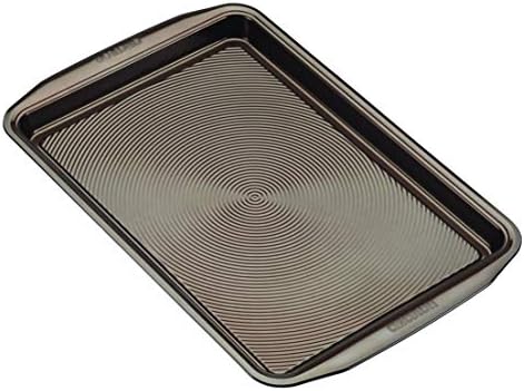 Circulon Bakeware Nonstick Cookie Pan Set, Cookie Sheets for Baking, 2-Pieces, Chocolate Brown