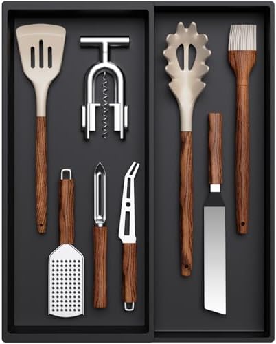 Lifewit Utensil Organizer for Kitchen Drawer, Expandable Cooking Tray
