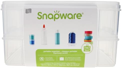Snapware Snap 'N Stack Portable Storage Bin for Tools and Craft Storage