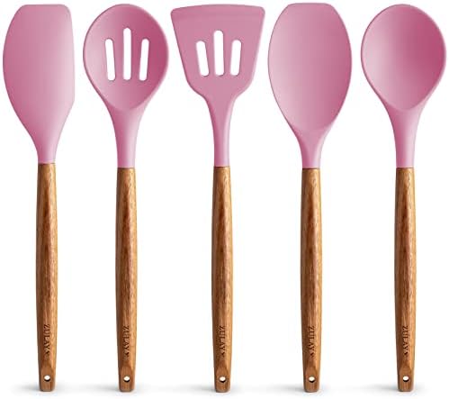 Zulay Kitchen 5 Piece Silicone Utensil Set