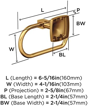 Amerock Stature 6-5/16" Champagne Bronze Single Post Toilet Paper Holder