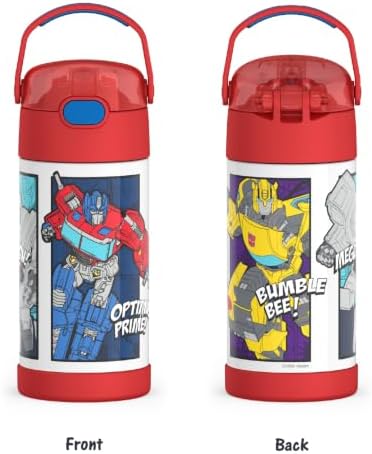 THERMOS FUNTAINER Water Bottle with Straw, 12oz, Transformers