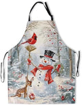 Giwawa Apron Unisex Resistant 33 x 28 inches with 2 Pockets Cooking Kitchen Aprons Suitable for BBQ Grill Drawing Haircut