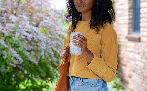 Ello Jones 11oz Insulated Stainless Steel Leakproof Travel Mug, Blooms