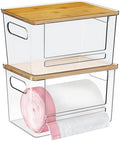 Trash Bag Dispenser 2 Pack - Under Sink Organizer, Plastic Bag Holder