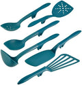 Rachael Ray Gadgets Lazy Tools Nonstick Kitchen/Cooking Utensil Set, 6 Piece, Teal