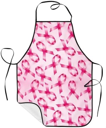 Sigouyinei Waterproof Kitchen Apron For Women Men Soft Bib Work With Pocket