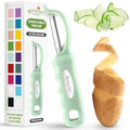 Spring Chef Swivel Vegetable Peeler with Ergonomic Handle, Pistachio