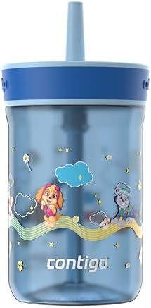 Contigo Leighton Tumbler with Straw, 14 oz, Cool Lime PAW Patrol (Color changing straw); Glacier PAW Patrol (Color changing body)
