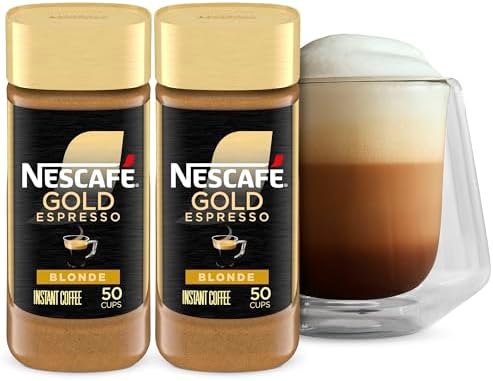 NESCAFÉ Gold Espresso Blonde Instant Coffee, 2 Jars 3.5 oz
