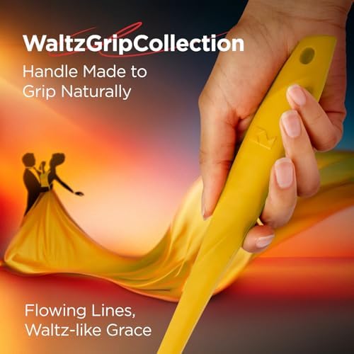 Kitchen Mama WaltzGrip Platinum Silicone Basting Pastry Brush, Yellow