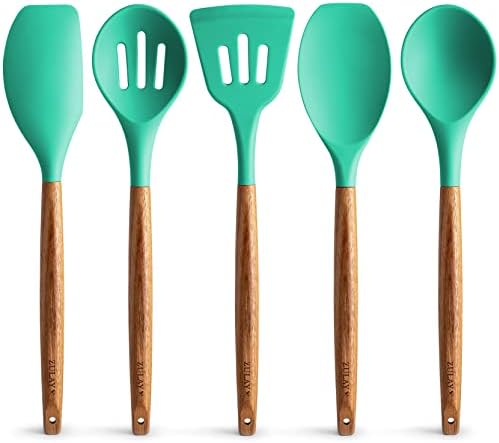 Zulay Kitchen 5 Piece Silicone Utensil Set