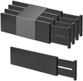 Utoplike Bamboo Drawer Dividers Large, 4" High Kitchen Drawers Organizers