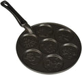 Nordic Ware Holiday Pancake Pan, Black 0.6 cup