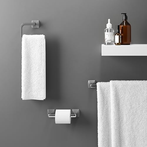 Pfister Bruxie Towel Ring, Hand Towel Holder for Bathroom, Wall-Mounted, Screw-in, Polished Chrome Finish, BRBBIE0C