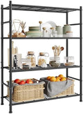 SONGMICS 4-Tier Storage Shelves, 11.8 x 31.5 x 43.7 inch