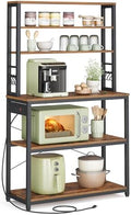 VASAGLE Coffee Bar, 31.5 Inches 6-Tier Baker's Rack with 6 Hooks