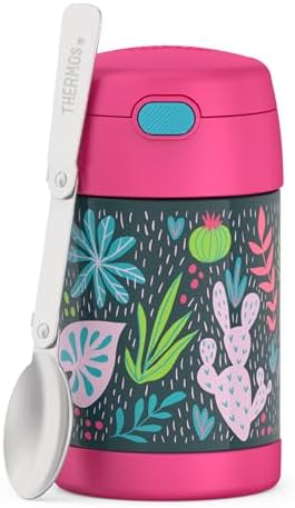 THERMOS FUNTAINER Food Jar with Spoon, 16oz, Tropical Foliage