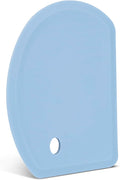 Silicone Dough Scraper with Stainless Steel Sheet, Curved Edge Flexible Bowl by SAPID