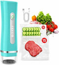FEPPO Vacuum Sealer for Food with Visible Water Tank, 30 Reusable Bags