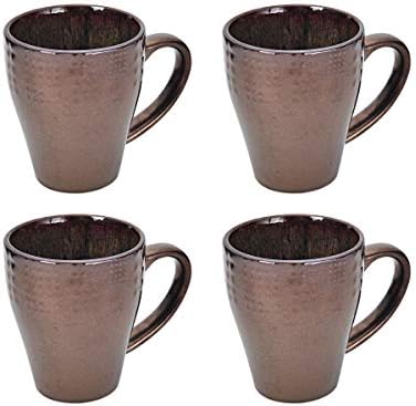 Mikasa Gourmet Basics Verona 16-Piece Stoneware Dinnerware Set, Service for 4, Includes Dinner Plates, Salad Plates, Soup Bowls and Mugs, Dishwasher and Microwave Safe