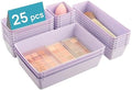 Vtopmart 25 Pack Plastic Drawer Organizers with Anti-slip Rubber Pads