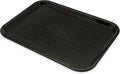 Carlisle FoodService Products Café Cafeteria Tray, Fast Food Tray for Restaurant or Commercial Use, 12" x 16", 24 Count, Black