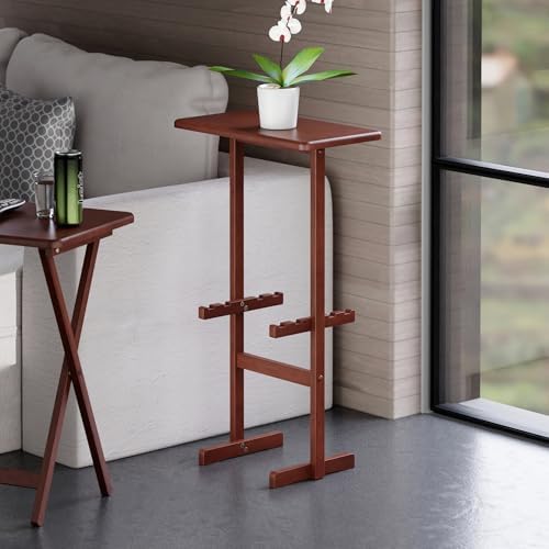 Winsome Riley Snack Table Rack, Walnut
