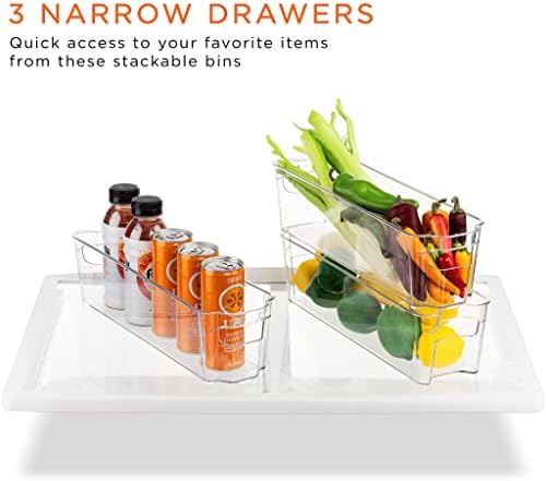 Sorbus Fridge Organizers and Storage Bins for Pantry & Fridge (8 Piece Set)