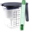 11-Pc Measuring Cups and Spoons Set, Stackable with Lids, Green