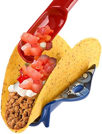 Prepara Taco Spoon, Red Talavera, Set of 2