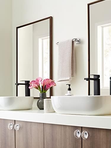 Amerock Glacio 8" Clear/Chrome Towel Bar
