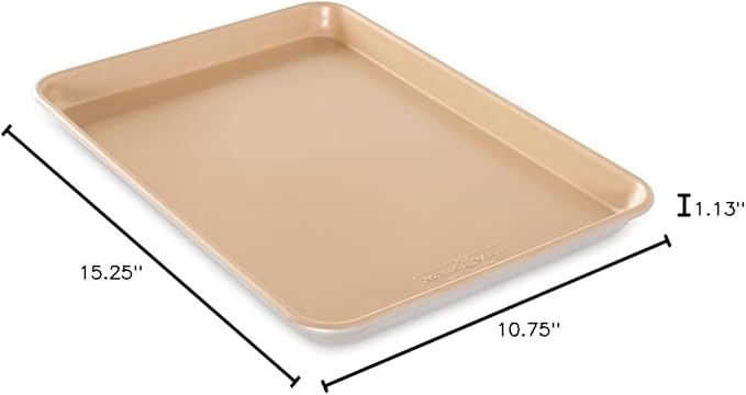 Nordic Ware Naturals Aluminum NonStick Jelly Roll Baking Sheet - Image 9