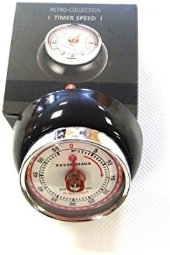 Zassenhaus Magnetic Retro Kitchen Timer, Classic Mechanical Cooking Timer - Image 3