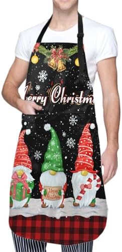 Giwawa Apron Unisex Resistant 33 x 28 inches with 2 Pockets Cooking Kitchen Aprons Suitable for BBQ Grill Drawing Haircut