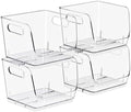 Sorbus Clear Pantry Organizer with Stackable Storage Bins, Open Front