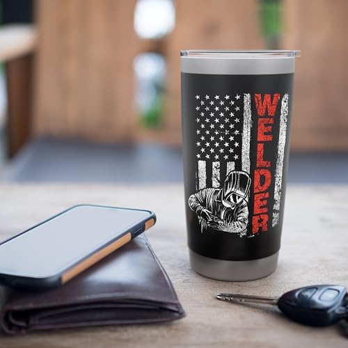 Welder - USA American Welding Worker Metalworking Lover Stainless Steel Insulated Tumbler