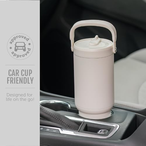 Ello Oasis Go+ 26oz Insulated Stainless Steel Tumbler with Straw, Black