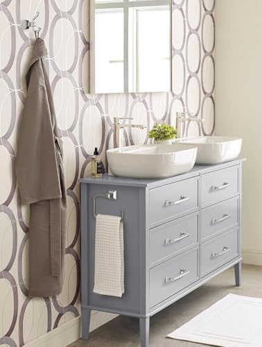 Amerock Mulholland Double Prong Chrome Wall-Mounted Hook
