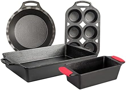 Lodge Cast Iron Baker's Favorite 6-Piece Set, Made in the USA