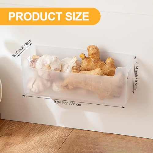3 Pcs Kitchen Cabinet Door Organizer, Adhesive Mount Inside Cabinet Door Storage, Under Sink Storage Shelf for Kitchen,Bathroom,Office (Transparent)