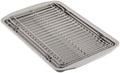 Circulon Bakeware Baking Sheet/Cookie Pan and Cooling Rack Set, 3 Piece, Gray