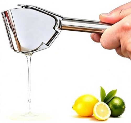 Citrus Squeezer, Stainless Steel Lemon Squeezer with hanging holes