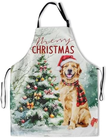 Giwawa Apron Unisex Resistant 33 x 28 inches with 2 Pockets Cooking Kitchen Aprons Suitable for BBQ Grill Drawing Haircut
