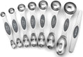 Spring Chef Stainless Steel Magnetic Measuring Spoons Set of 8, Gray