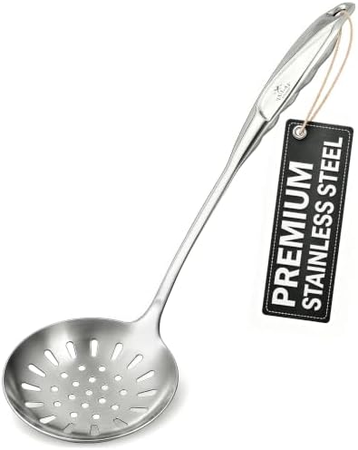Zulay Kitchen Stainless Steel Draining Spoon